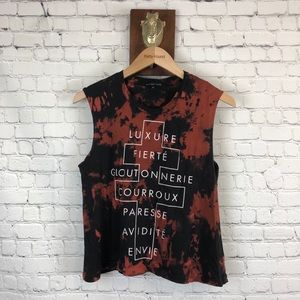 Bleached truly madly deeply tank top